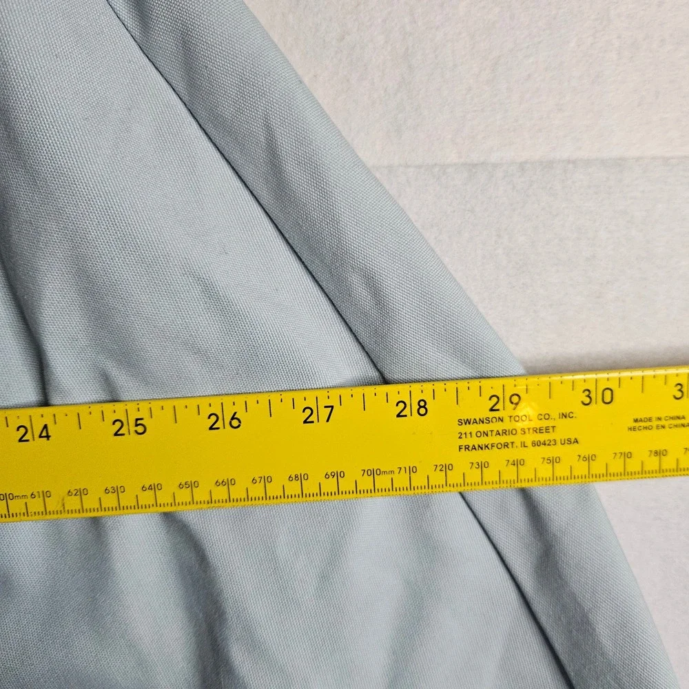Vintage JCPenney Light Blue Asymmetrical Button Cape Coat with Belt Women Medium